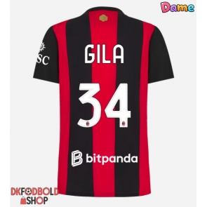 AC Milan Mario Gila #34 Hjemmebanetrøje Dame 2026-27 Kort ærmer AC Milan Mario Gila #34 Hjemmebanetrøje Dame 2026-27 Kort ærmer
